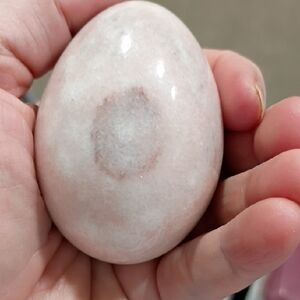 Hand Crafted Pink Tourmaline/Rose Quartz Polished Egg
